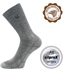 Sportovní merino ponožky Twarix Voxx světle šedá