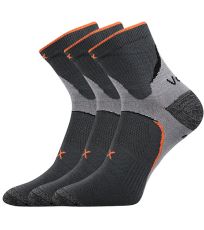 Unisex ponožky - 3 páry Maxter silproX Voxx tmavě šedá
