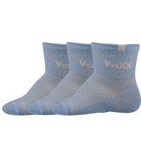Kojenecké prodyšné ponožky - 3 páry Fredíček Voxx světle modrá