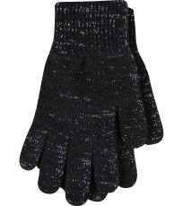 Dámské pletené rukavice Vivaro Voxx černá/stříbná