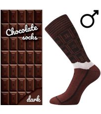 Unisex trendy ponožky Chocolate Lonka DARK pánské