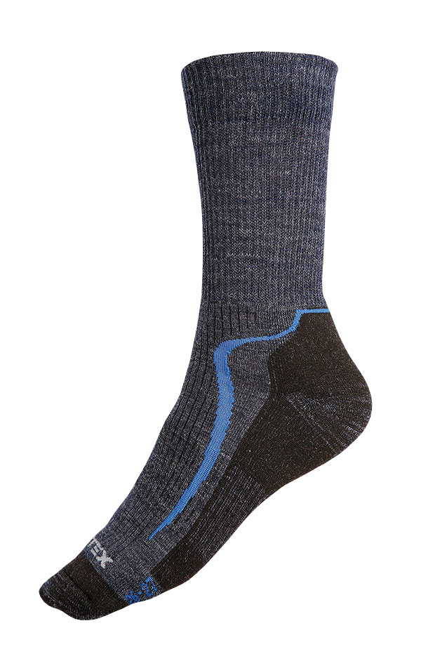 Litex Unisex vlněné ponožky 9A030 modrá 30-31