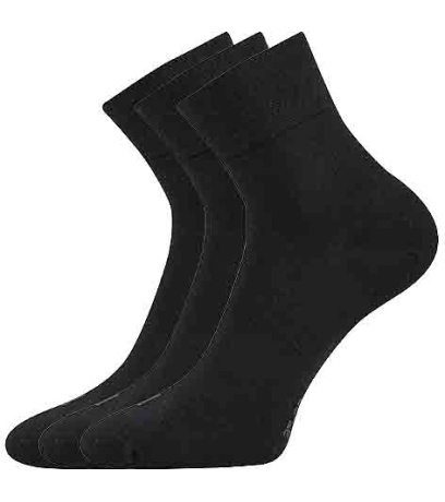 Unisex ponožky - 3 páry Emi Lonka černá
