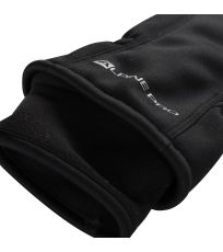 Unisex lyžařské softshellové rukavice KAHUG ALPINE PRO černá