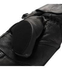 Unisex lyžařské kožené rukavice LOLRE ALPINE PRO černá