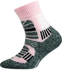 Dětské thermo ponožky 1-3 páry Traction dětská Voxx růžová