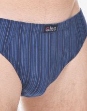 Pánské slipy s úzkým bokem 70074P GINA Lékořice-sv. modrá