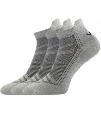 Unisex nízké bambusové ponožky - 3 páry Blake Voxx šedá melé