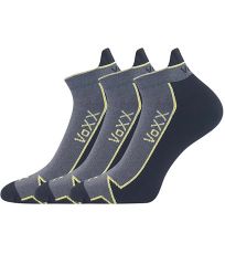 Unisex froté ponožky - 3 páry Locator A Voxx tmavě šedá