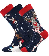 Unisex vzorované ponožky - 3 páry Debox Lonka vánoce