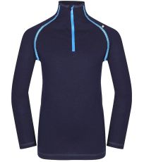 Dětské spodní triko s dlouhým rukávem - merino GENETO ALPINE PRO mood indigo