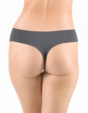 Tanga francouzská 04031P GINA Šedá-bílá