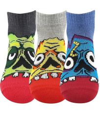 Dětské obrázkové ponožky - 3 páry Zombik Boma