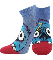 Dětské obrázkové ponožky - 3 páry Zombik Boma mix kluk