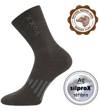 Unisex sportovní merino ponožky Powrix Voxx hnědá