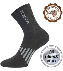 Unisex sportovní merino ponožky Powrix Voxx tmavě šedá