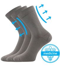 Unisex ponožky s volným lemem - 3 páry Drmedik Lonka šedá