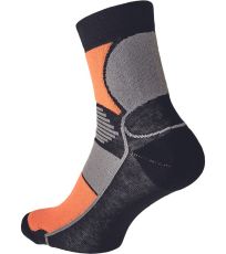 Unisex ponožky BASIC Knoxfield černá/oranžová