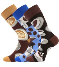 Unisex vzorované ponožky - 3 páry Debox Lonka mix C