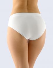 Kalhotky klasické se širokým bokem 00041P GINA bílá - dunaj