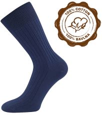 Pánské bavlněné ponožky - 3 páry Zebran Lonka tmavě modrá