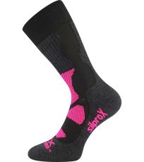Unisex froté ponožky Etrex Voxx černo-růžová