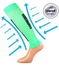 Kompresní návleky Flex - 1 pár Flex VoXX® neon zelená