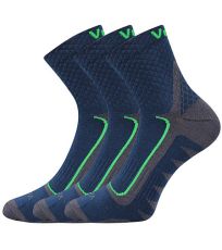 Unisex sportovní ponožky - 3 páry Kryptox Voxx bílá/růžová