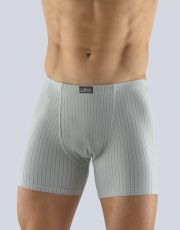 Boxerky s delší nohavičkou 74124P GINA sv. šedá-šedá