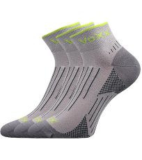 Unisex sportovní ponožky - 3 páry Azul VoXX® světle šedá