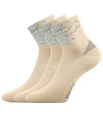 Unisex sportovní ponožky - 3 páry Codex Voxx béžová