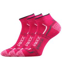 Unisex sportovní ponožky - 3 páry Rex 11 Voxx magenta