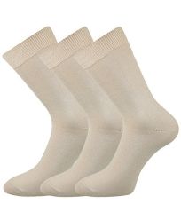 Pánské bavlněné ponožky - 3 páry Habin Lonka béžová