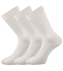 Pánské bavlněné ponožky - 3 páry Habin Lonka bílá