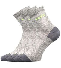 Unisex sportovní ponožky - 3 páry Rexon 01 Voxx světle šedá melé