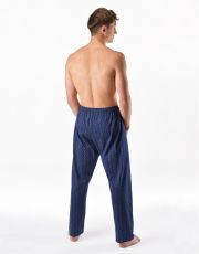 Pánské pyžamové kalhoty 79199P GINA Lékořice-bílá