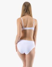 Dámské klasické kalhotky 10294P GINA Bílá-cukrová