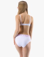 Dámské klasické kalhotky 10295P GINA Bílá-cukrová