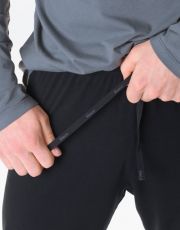 Pánské dlouhé pyžamo 79207P GINA tm. šedá-černá