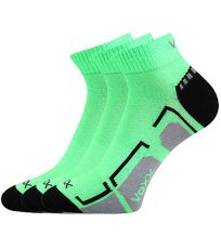 Unisex sportovní ponožky - 3 páry Flash Voxx neon zelená