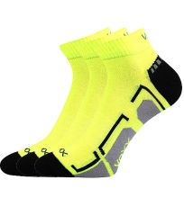 Unisex sportovní ponožky - 3 páry Flash Voxx neon žlutá