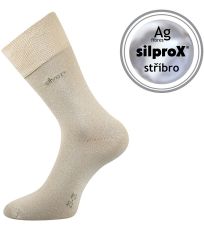 Unisex ponožky s volným lemem - 3 páry Desilve Lonka béžová