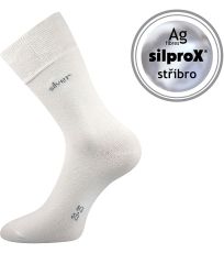 Unisex ponožky s volným lemem - 3 páry Desilve Lonka bílá