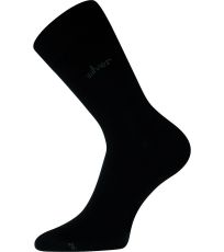 Unisex ponožky s volným lemem - 3 páry Desilve Lonka černá