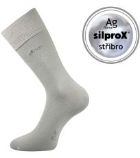 Unisex ponožky s volným lemem - 3 páry Desilve Lonka světle šedá