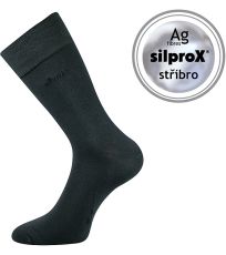 Unisex ponožky s volným lemem - 3 páry Desilve Lonka tmavě šedá