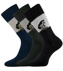 Pánské vzorované ponožky - 1-3 páry KR 111 Boma