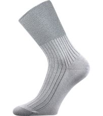 Unisex zdravotní ponožky - 3 páry Zdrav Boma světle šedá