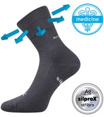 Unisex sportovní ponožky Enigma Medicine VoXX® tmavě šedá
