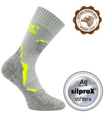Unisex dvouvrstvé ponožky Dualix VoXX® světle šedá